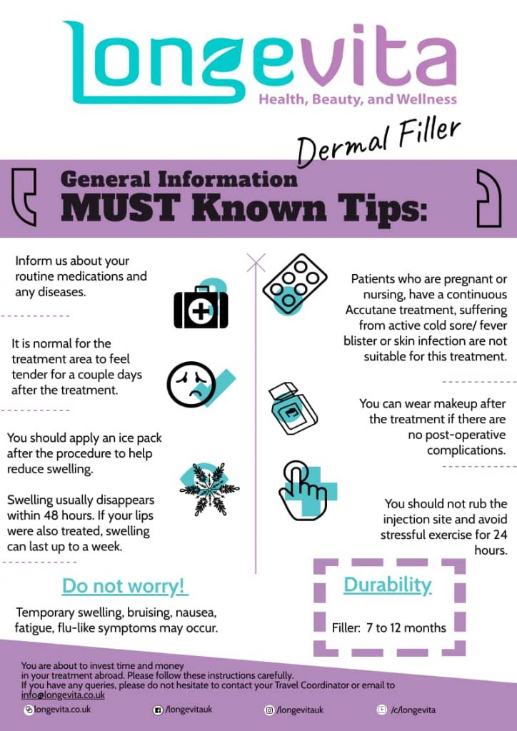 Filler pre op instructions