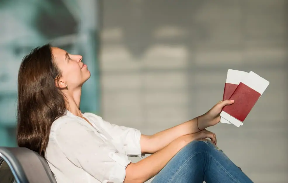 woman in airport